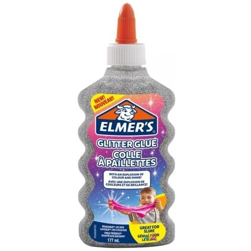 ELMER'S Colla Liquida Glitterata 177 ml. Col. Argento 2077255