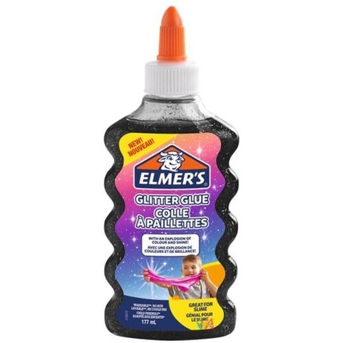 ELMER'S Colla Liquida Glitterata 177 ml. Col. Nero 2109501