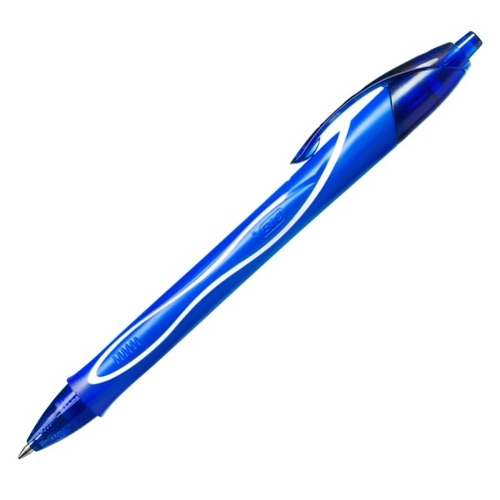 BIC Penna a Sfera a Scatto Gelocity Quick Dry 0,7 mm Blu