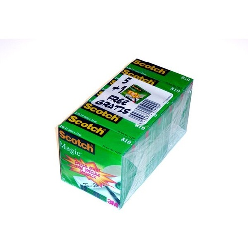 3M Nastro Adesivo Magic 810 19 mm. x 33 mt. Col. Trasparente 55677