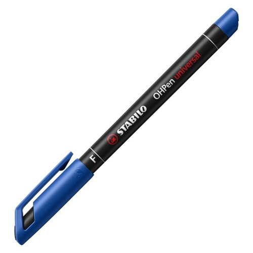 STABILO Penna Marcatore Indelebile OHPen Universal Fine 0,7 mm Col. Blu