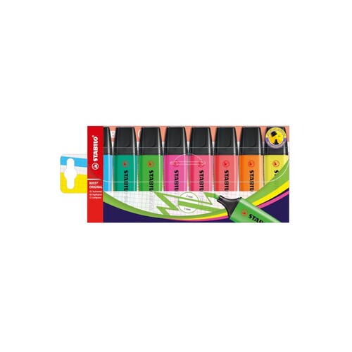STABILO Evidenziatori Boss Original Fluo 70/8 Col. Assortiti