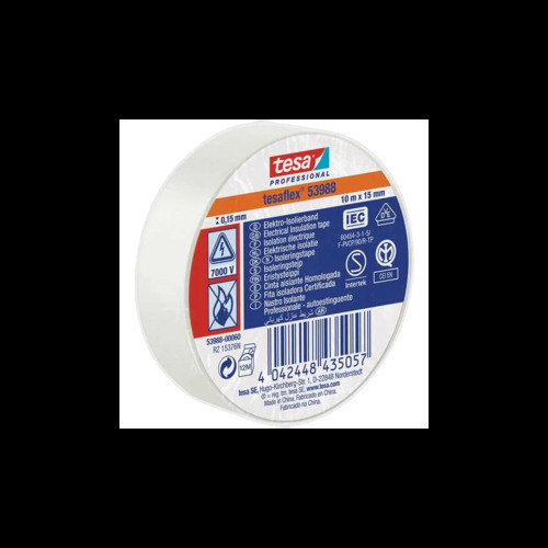 TESA Nastro Isolante 15 mm. x 10 mt. Col. Bianco 53988-00060