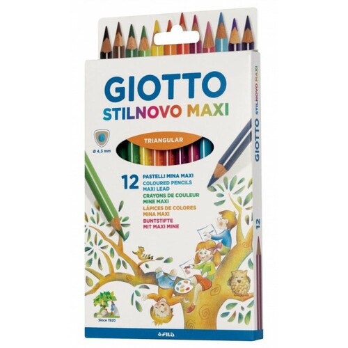 GIOTTO Stilnovo Maxi Pastelli 12 Colori