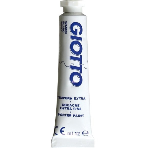 GIOTTO Colore a Tempera Liquida Tubetto 12 ml. Col. Bianco 01