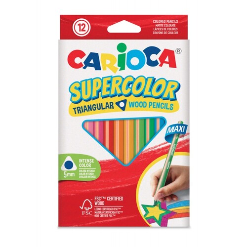 CARIOCA Supercolor Jumbo Pastelli 12 Colori