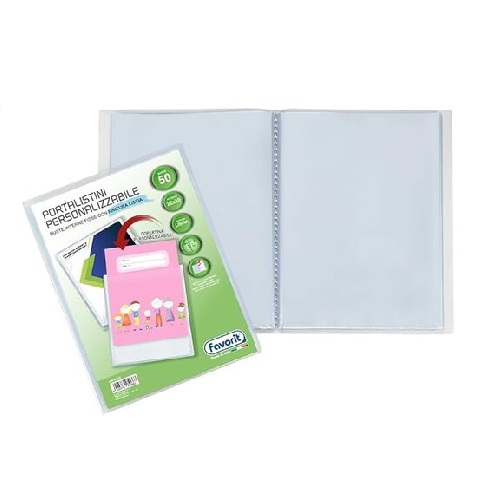 FAVORIT Portalistino A4 Personalizzabile Finitura Liscia