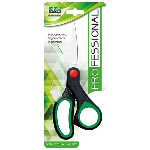 LEBEZ Forbici Manico in Gomma 17,5 cm