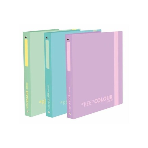ARDA Raccoglitore a 4 Anelli Orna Keep Colour Pastel A4 Dorso 30 mm. Col. Pastello Assortiti 0280KCP