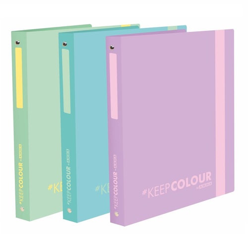 ARDA Raccoglitore a 4 Anelli Orna Keep Colour Pastel A4 Dorso 15 mm. Col. Pastello Assortiti 0279KCP