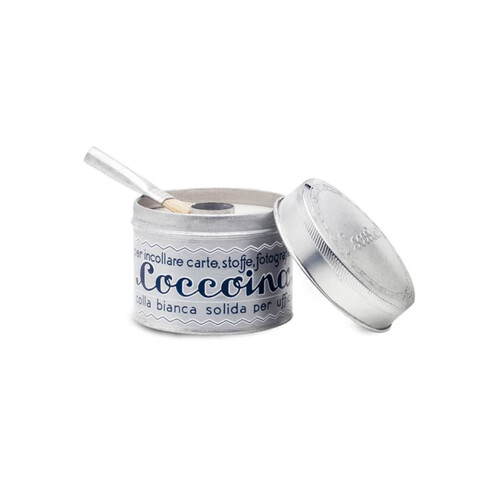 COCCOINA Colla Solida con Pennello 125 gr. Barattolo in Alluminio
