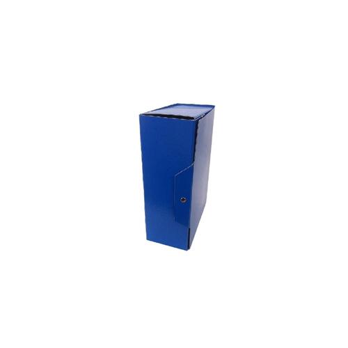 BREFIOCART Progetti Lusso con Bottone-Foro-Etichetta Dorso 12 cm Col. Blu 0208616.BL